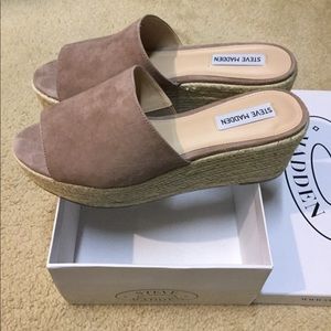 Steve Madden espadrille sandal/slide